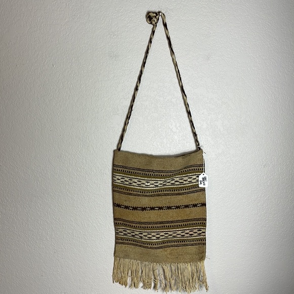 Vintage Handmade Striped Woven Tapestry New Mexico Bag Cross Body - Picture 6 of 10